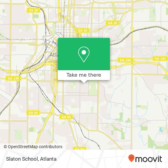 Mapa de Slaton School