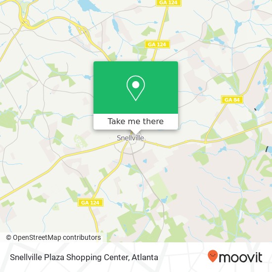 Mapa de Snellville Plaza Shopping Center