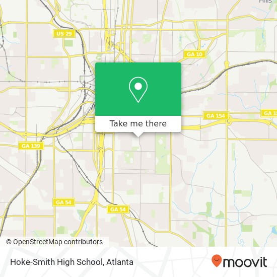Hoke-Smith High School map