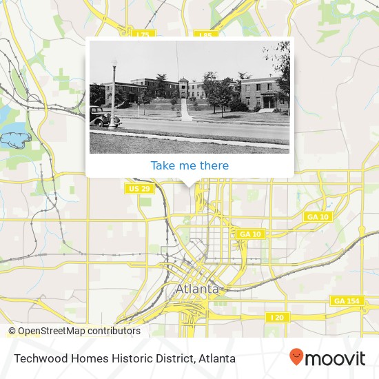 Mapa de Techwood Homes Historic District