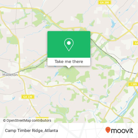 Mapa de Camp Timber Ridge