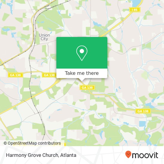 Mapa de Harmony Grove Church