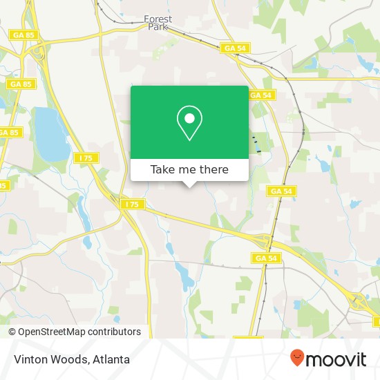 Mapa de Vinton Woods