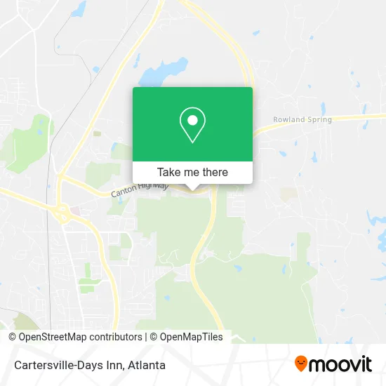 Cartersville-Days Inn map