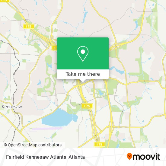 Mapa de Fairfield Kennesaw Atlanta
