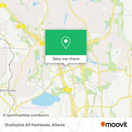 Studioplus Atl-Kennesaw map
