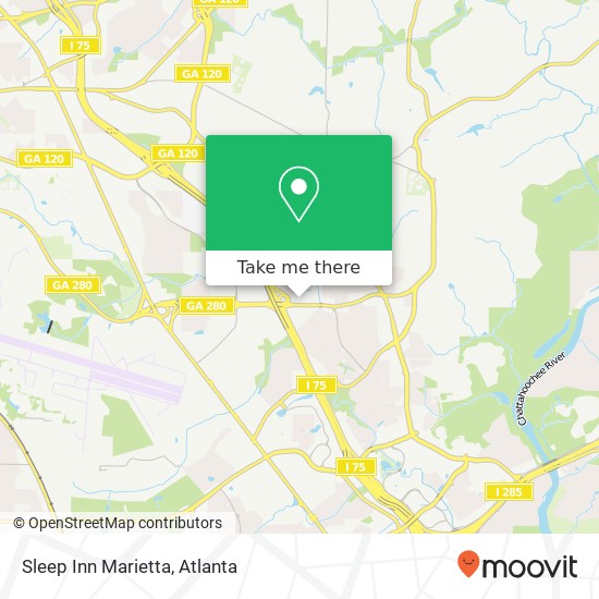 Mapa de Sleep Inn Marietta