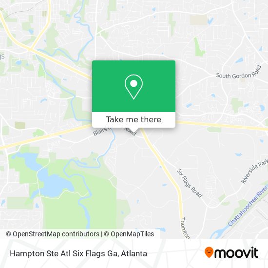 Hampton Ste Atl Six Flags Ga map