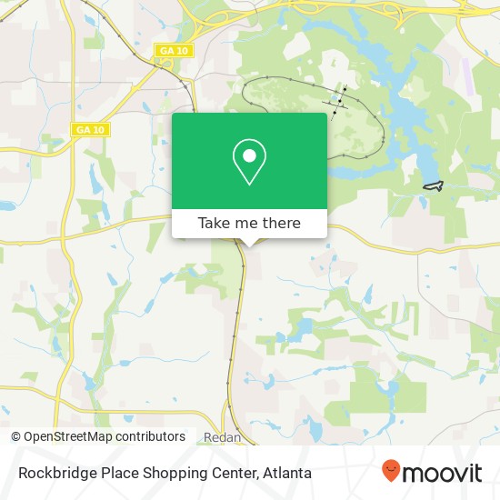 Mapa de Rockbridge Place Shopping Center