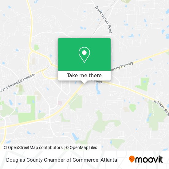 Douglas County Chamber of Commerce map