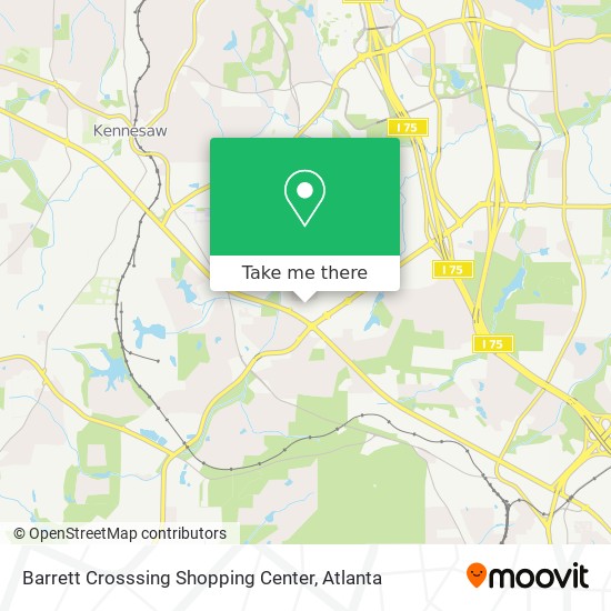 Mapa de Barrett Crosssing Shopping Center