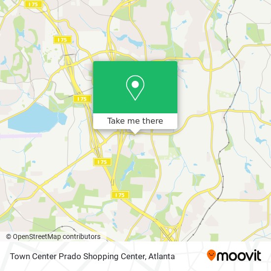 Town Center Prado Shopping Center map