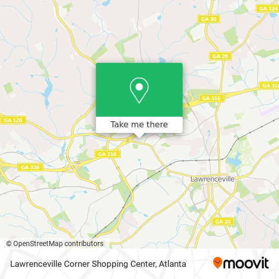 Lawrenceville Corner Shopping Center map