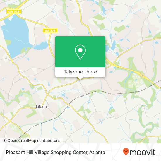 Mapa de Pleasant Hill Village Shopping Center