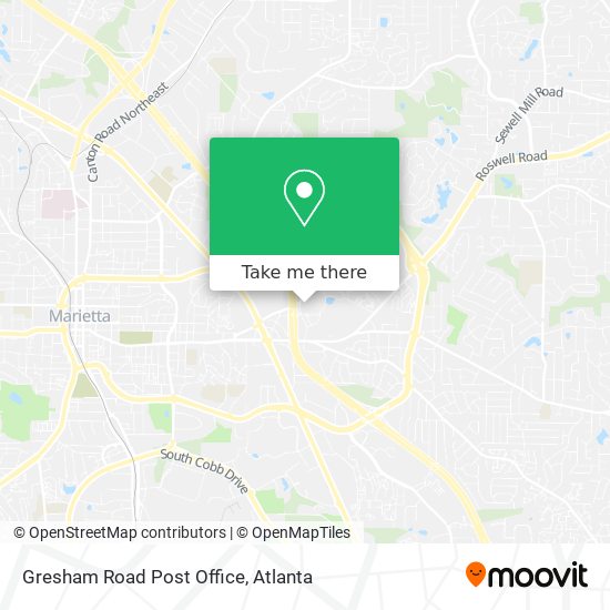 Gresham Road Post Office map