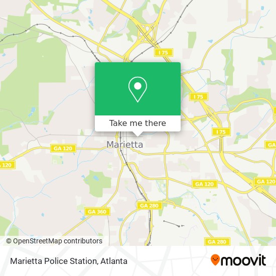 Marietta Police Station map