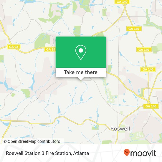 Mapa de Roswell Station 3 Fire Station