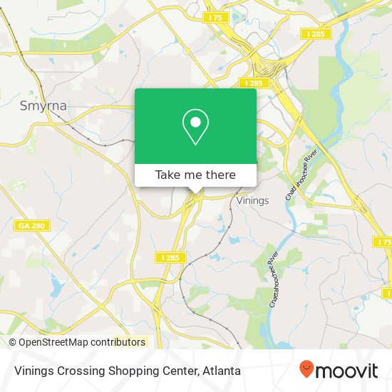 Vinings Crossing Shopping Center map