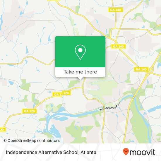 Mapa de Independence Alternative School