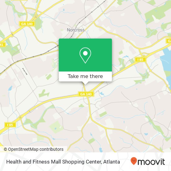 Health and Fitness Mall Shopping Center map