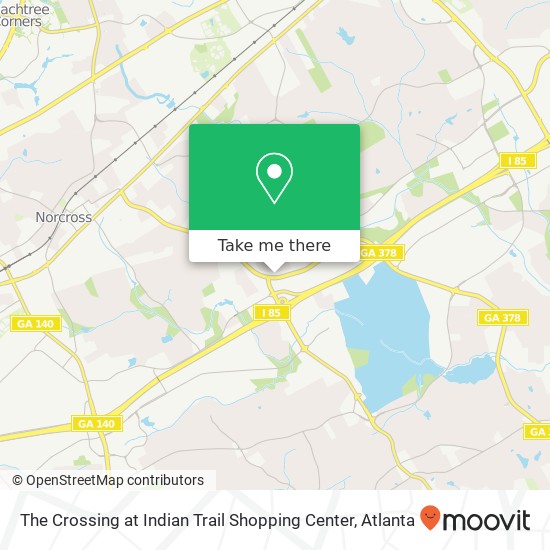 Mapa de The Crossing at Indian Trail Shopping Center