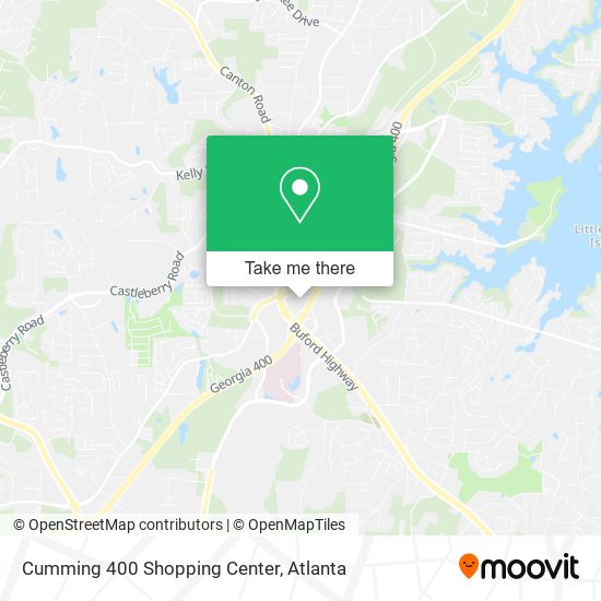 Cumming 400 Shopping Center map