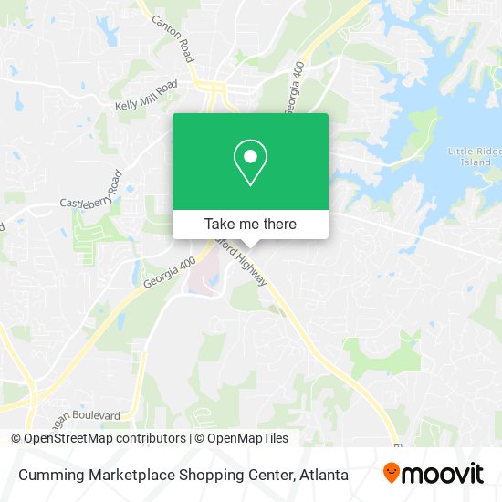 Cumming Marketplace Shopping Center map