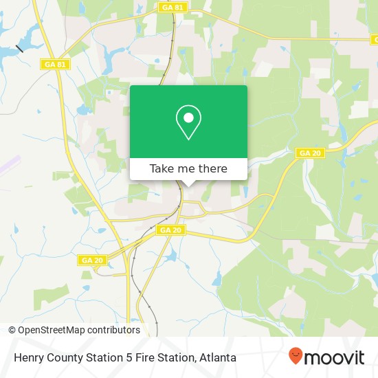 Henry County Station 5 Fire Station map