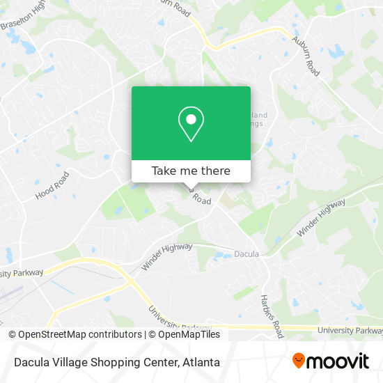 Dacula Village Shopping Center map