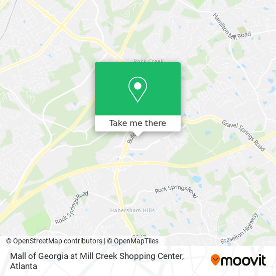 Mapa de Mall of Georgia at Mill Creek Shopping Center
