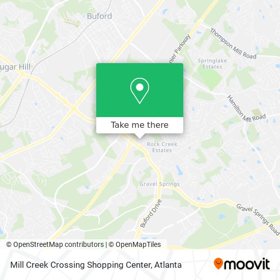 Mapa de Mill Creek Crossing Shopping Center