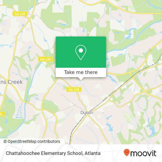 Mapa de Chattahoochee Elementary School