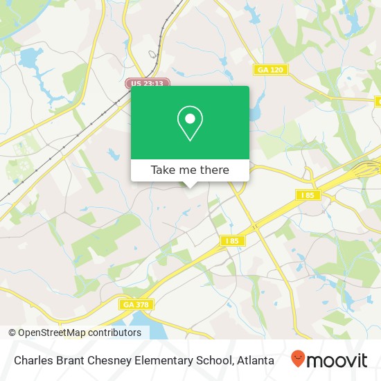 Charles Brant Chesney Elementary School map