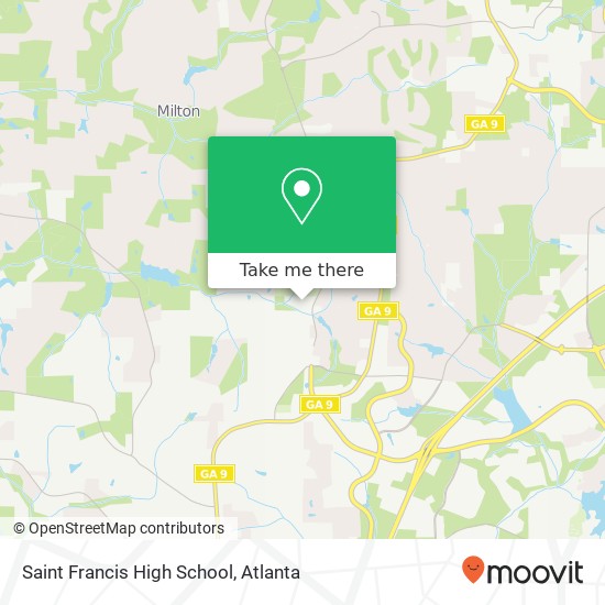 Mapa de Saint Francis High School