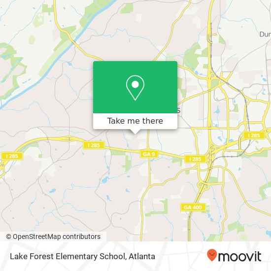 Mapa de Lake Forest Elementary School