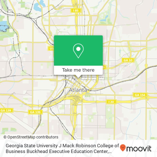 Georgia State University J Mack Robinson College of Business Buckhead Executive Education Center map