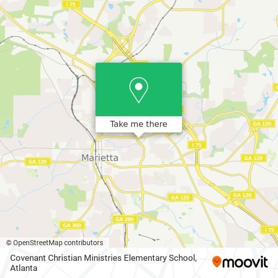 Mapa de Covenant Christian Ministries Elementary School