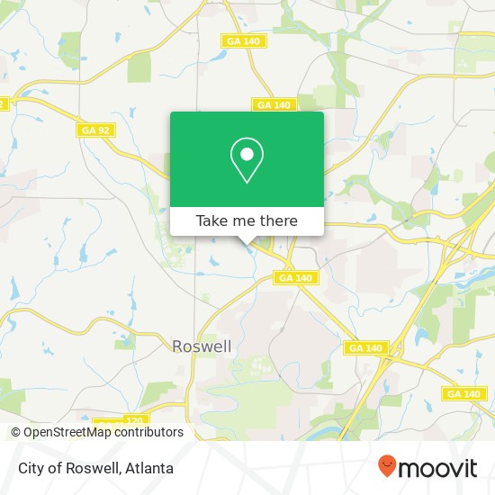 City of Roswell map