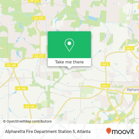 Alpharetta Fire Department Station 5 map