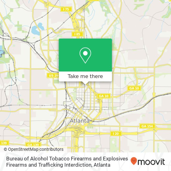 Bureau of Alcohol Tobacco Firearms and Explosives Firearms and Trafficking Interdiction map