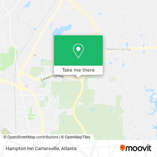 Hampton Inn Cartersville map