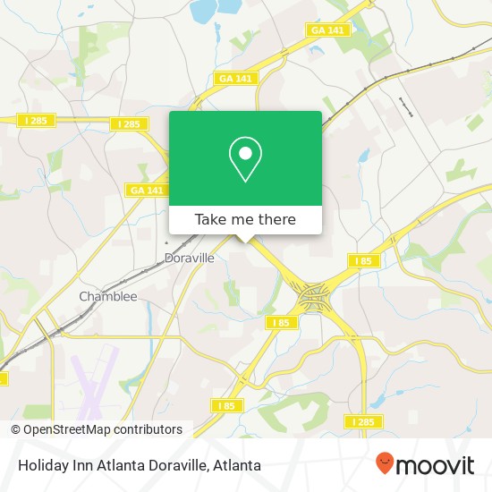 Holiday Inn Atlanta Doraville map