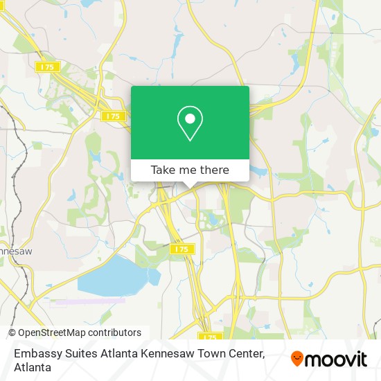 Embassy Suites Atlanta Kennesaw Town Center map