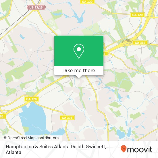 Mapa de Hampton Inn & Suites Atlanta Duluth Gwinnett