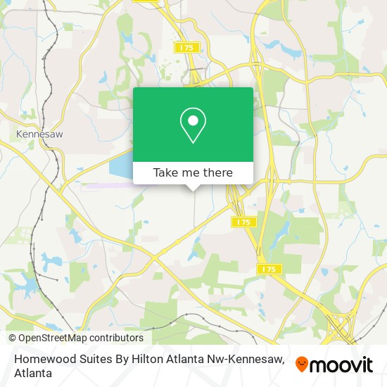 Mapa de Homewood Suites By Hilton Atlanta Nw-Kennesaw