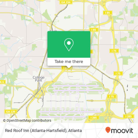 Red Roof Inn (Atlanta-Hartsfield) map