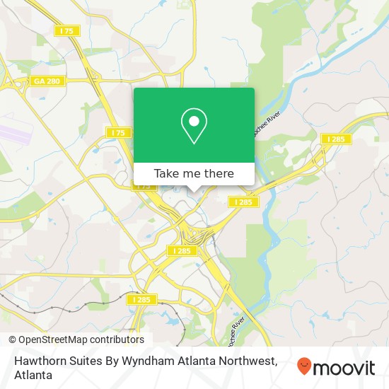 Hawthorn Suites By Wyndham Atlanta Northwest map