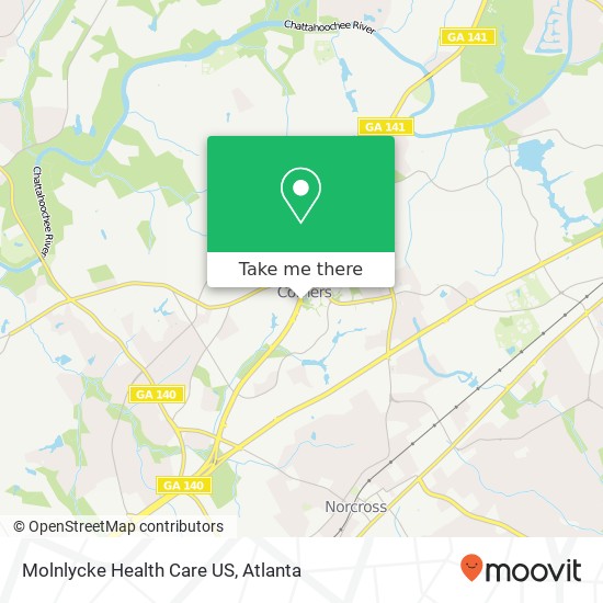 Mapa de Molnlycke Health Care US