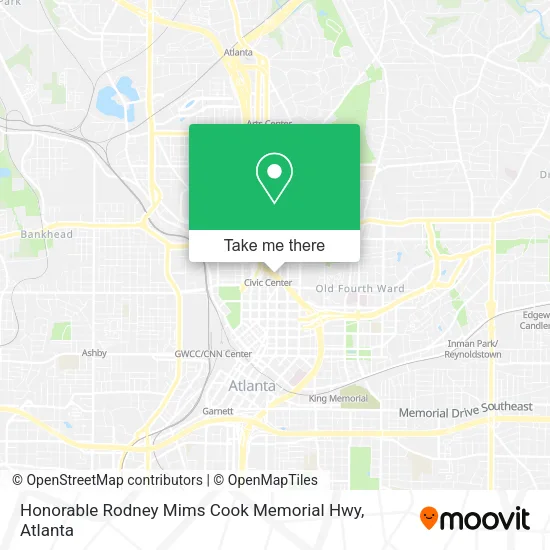 Mapa de Honorable Rodney Mims Cook Memorial Hwy