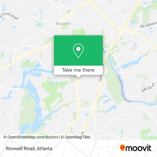 Mapa de Roswell Road